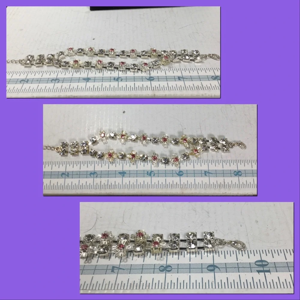 Pretty Rhinestone Bracelet - Picture 2 of 3
